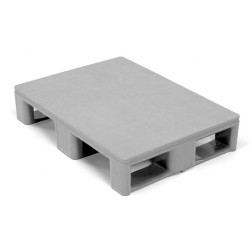 Półpaleta higieniczna, szara, gładka z obydwu stron/