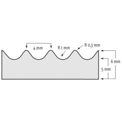 751 Rib'n'Roll 6 mm drobne rowki