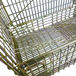 Pojemnik na butelki z szaampanem, idealne rozwiązanie do transportu i magazynowania wina typu Champagne. Koszopaleta Champ.