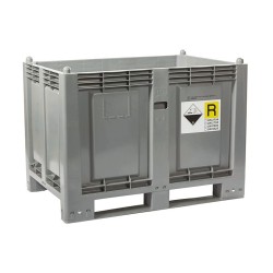 skrzyniopaleta na zużyte baterie i akumulatory.